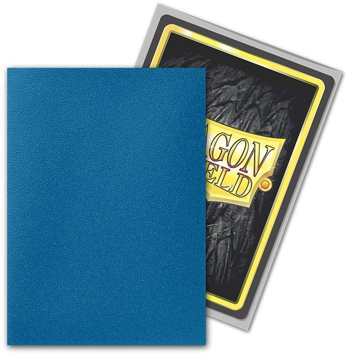 Dragon Shield Standard Sleeves - Dual Matte Blue (Silver Inside, Anniversary Edition) (100 Sleeves)