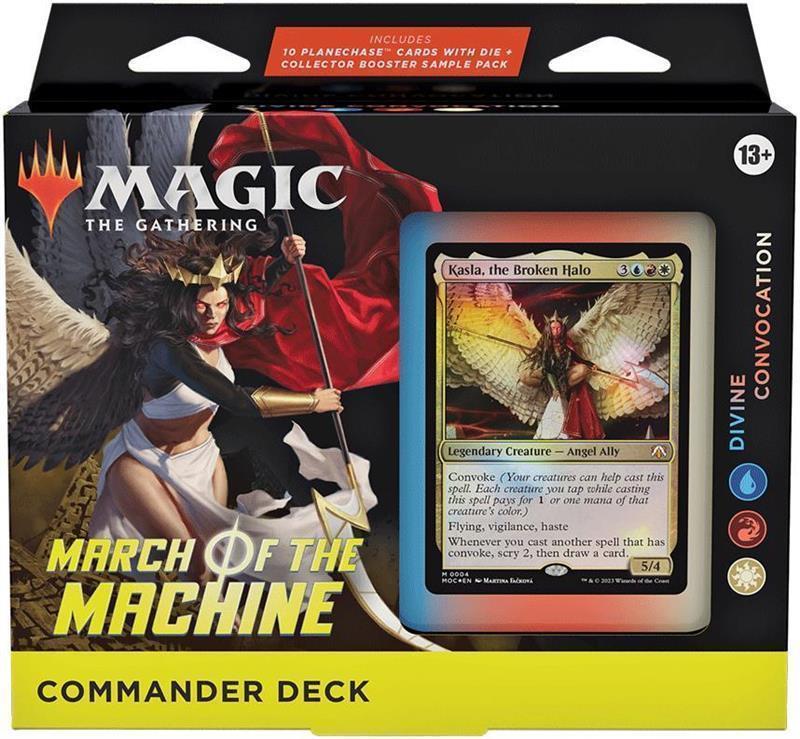 MTG - Marsch der Maschine Commander Deck (EN) Göttliche Einberufung (Weiß/Blau/Rot)