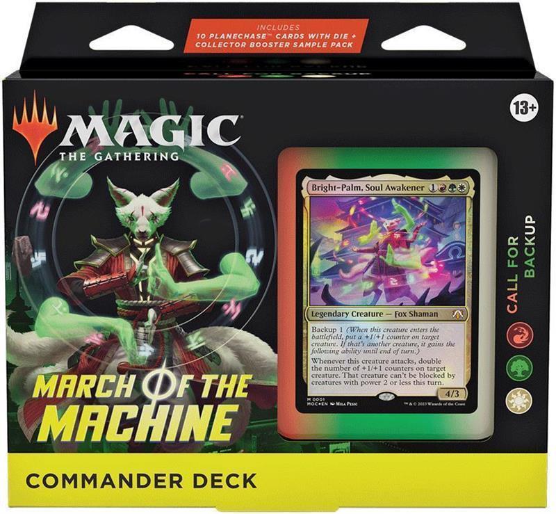 MTG - March of the Machine Commander Deck (GER) Call for Backup (White/Red/Green)