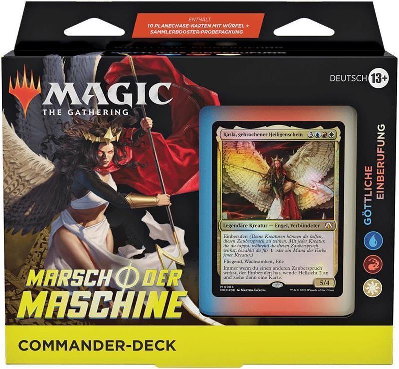 MTG - Marsch der Maschine Commander Deck (DE) Göttliche Einberufung (Weiß/Blau/Rot)