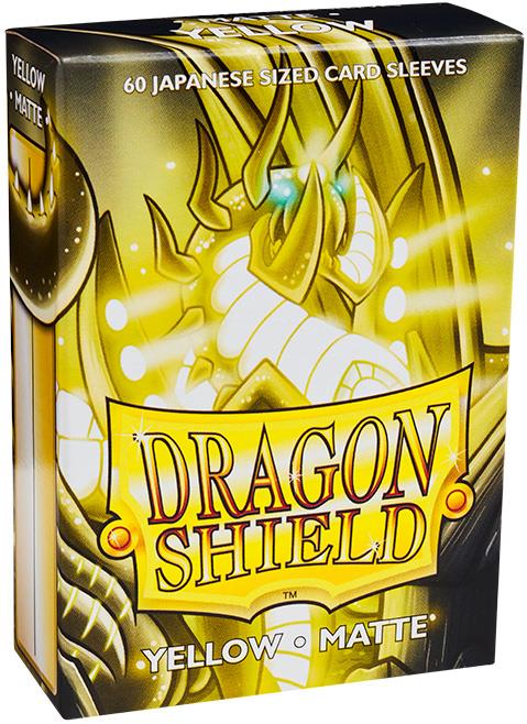 Dragon Shield Japanese Sleeves - Matte Yellow (60 Sleeves)