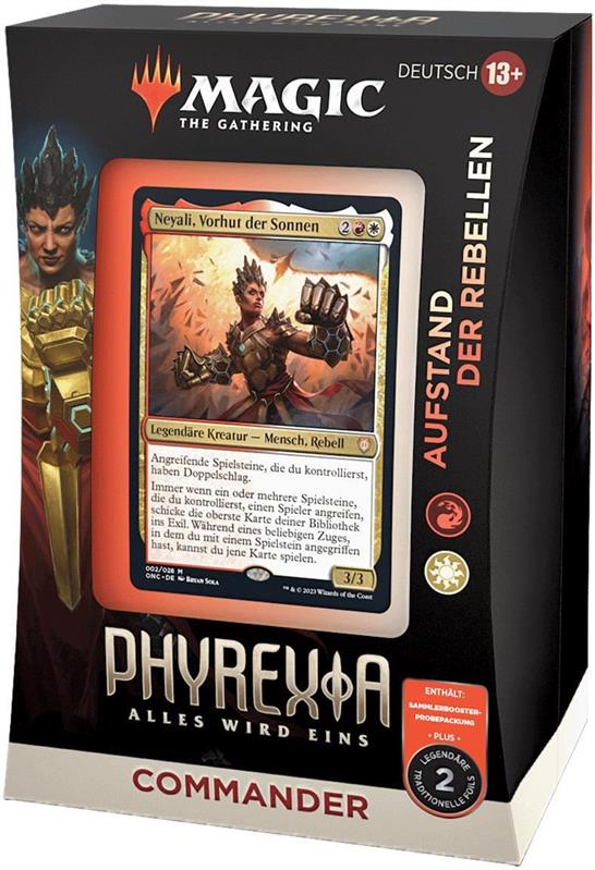 MTG - Phyrexia: Alles wird eins Commander Deck (DE) Aufstand der Rebellen (weiß/rot)