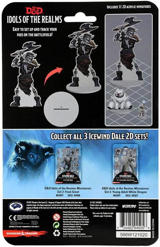 D&D Icons of the Realms Miniature Icewind Dale: Rime of the Frostmaiden 2D Frost Giant Skeleton