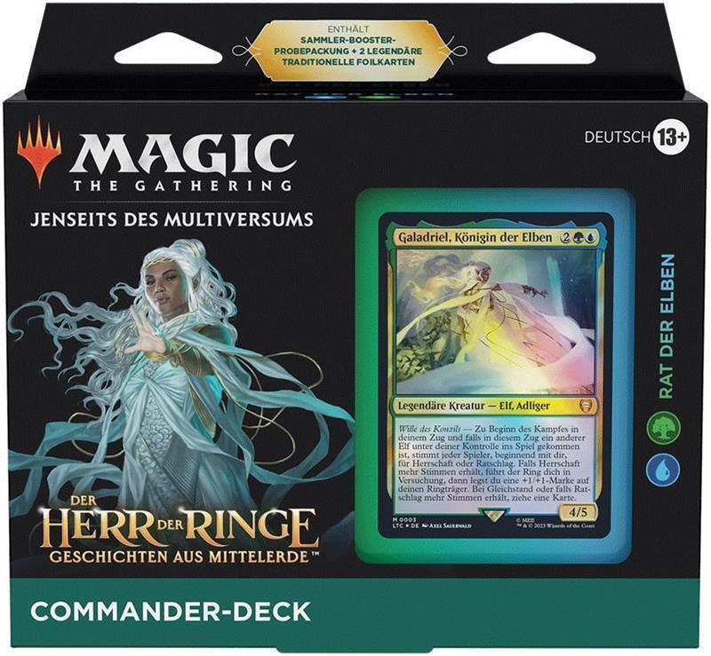 MTG - Der Herr der Ringe: Geschichten aus Mittelerde Commander-Deck (DE) Rat der Elben (Blau/Grün)
