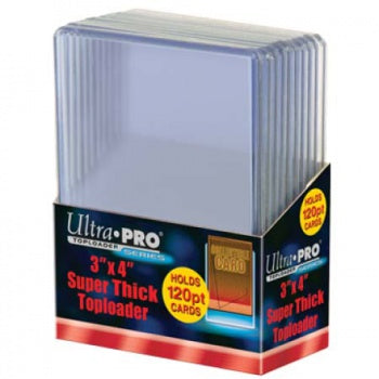 UP - 3" X 4" Super Thick 120PT Toploader