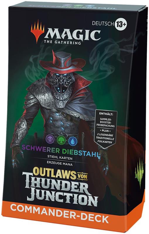 MTG - Outlaws of Thunder Junction Prerelease Pack (GER) Grand Larceny (Blue/Black/Green)