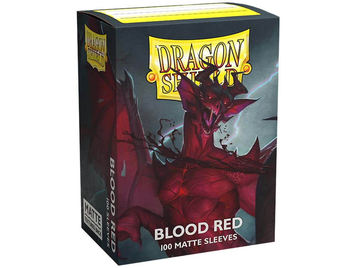 Dragon Shield Standard Sleeves - Matte Blood Red (100 Sleeves)