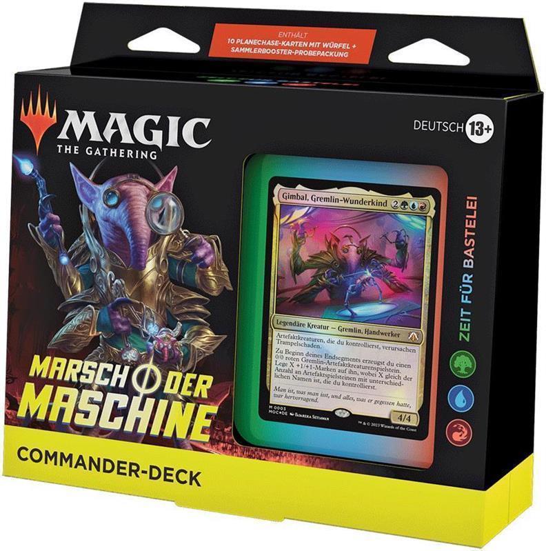 MTG - Marsch der Maschine Commander Deck (DE) Zeit für Bastelei (Blau/Rot/Grün