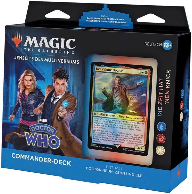 MTG - Jenseits des Multiversums: Doctor Who Commander-Deck (DE) Die Zeit hat 'nen Knick (Weiß/Blau/Rot)