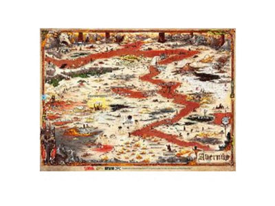 D&D: Landkarte Avernus 58 x 38 cm (DE)