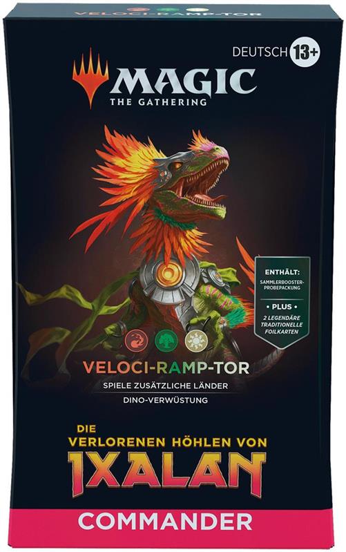 MTG - Die verlorenen Höhlen von Ixalan Commander-Deck (DE) Veloci-ramp-tor (Weiß/Rot/Grün)