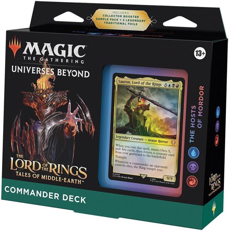 MTG - Der Herr der Ringe: Geschichten aus Mittelerde Commander-Deck (EN) Die Horden Mordors (Blau/Schwarz/Rot)