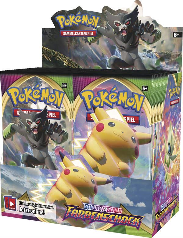 PKM - Schwert und Schild 4, Farbenschock Pack Booster Display (36) (DE)
