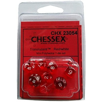 Chessex Polyhedral 7-Die Set - Red/white