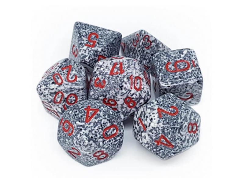 Chessex Speckled Polyhedral 7-Die Set - Granite