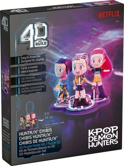 KPop Demon Hunters HUNTR/X Chibi 3D-Modellbausatz aus Karton, 24 cm