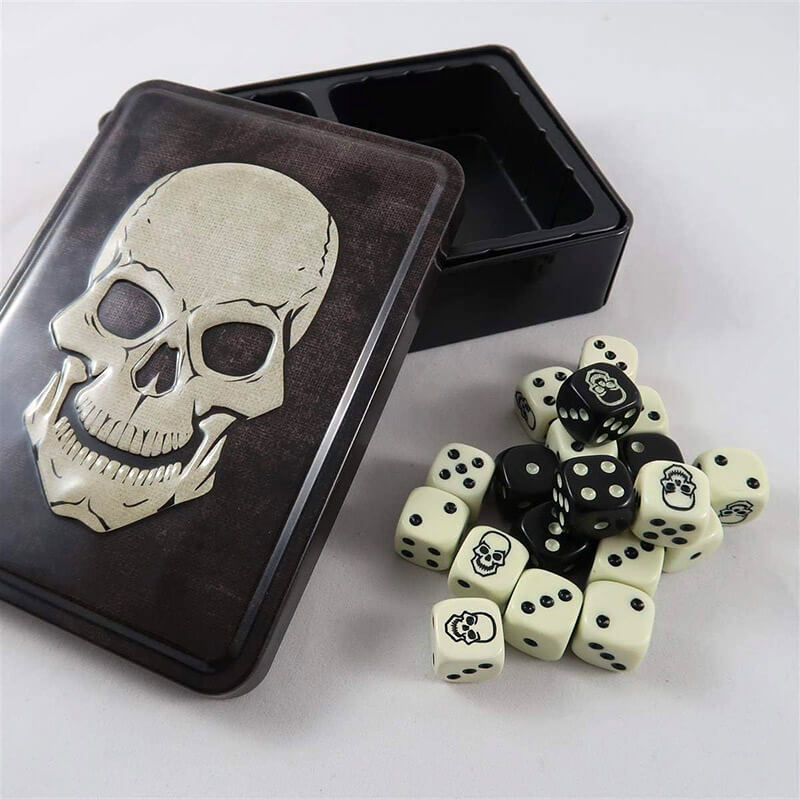 Gale Force Nine: Skull Dice Tin (20 Dice)