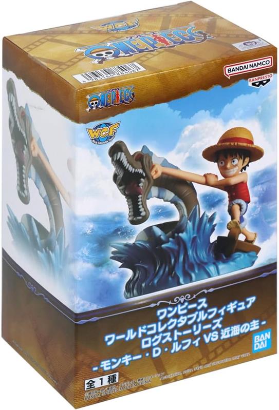 One Piece PVC Statue World Collectable Figure Log Stories Monkey D. Luffy vs. Local Sea Monster 7 cm