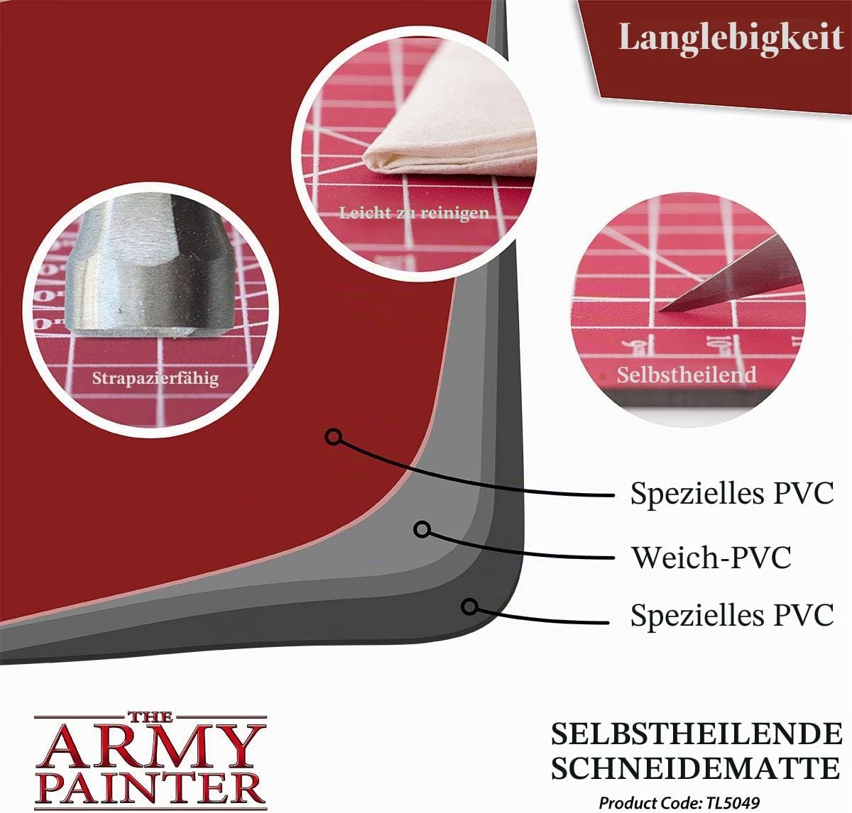 The Army Painter: Self-Healing Cutting Mat (RED)