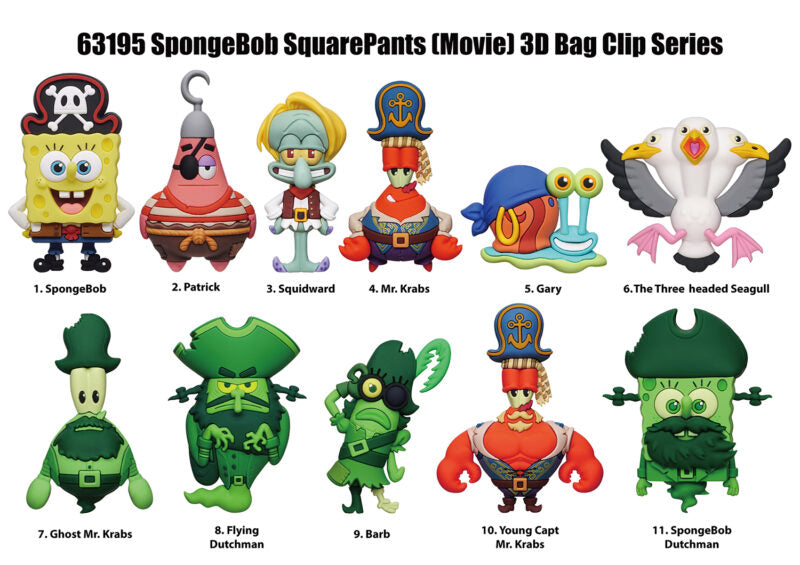 SpongeBob Movie 3D PVC-Taschenanhänger