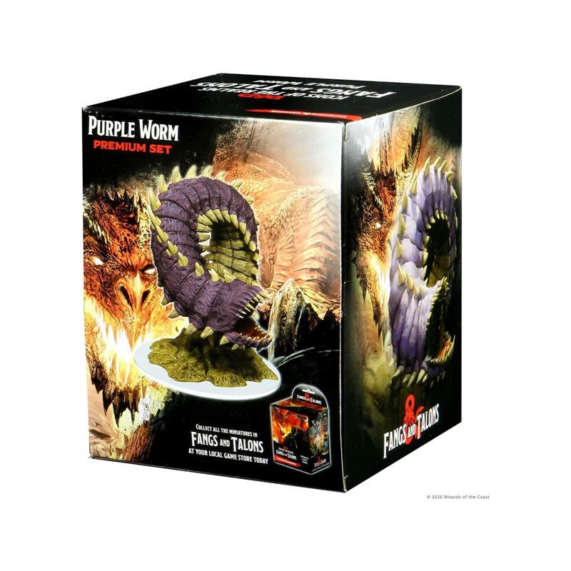 D&D Icons of the Realms: Fangs and Talons - Premium Set: Purple Worm