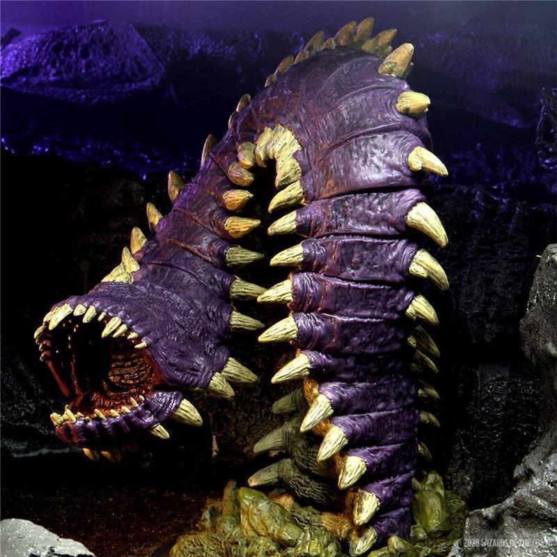D&D Icons of the Realms: Fangs and Talons - Premium Set: Purple Worm