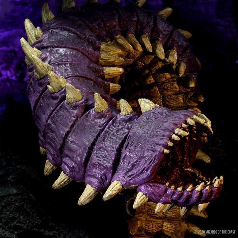 D&D Icons of the Realms: Fangs and Talons - Premium Set: Purple Worm
