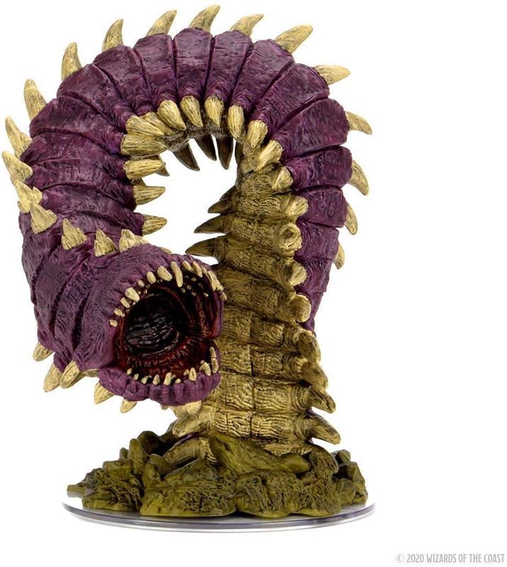 D&D Icons of the Realms: Fangs and Talons - Premium Set: Purple Worm