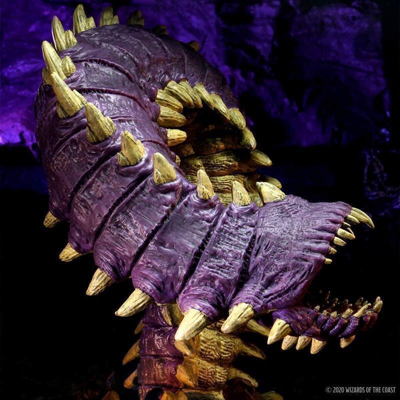 D&D Icons of the Realms: Fangs and Talons - Premium Set: Purple Worm