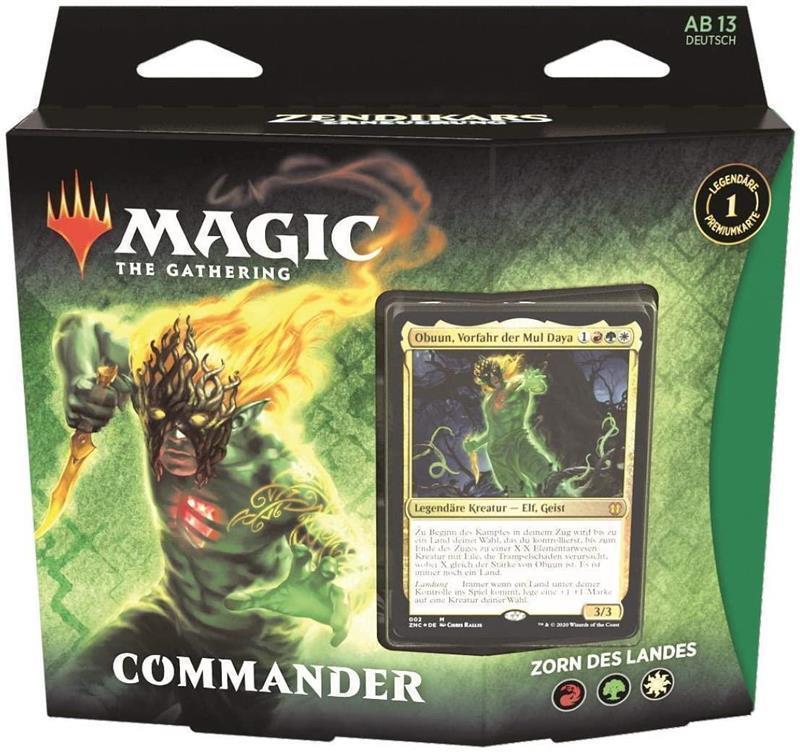 MTG - Zendikars Erneuerung Commander Deck (DE) Zorn des Landes (Rot/Grün/Weiß)