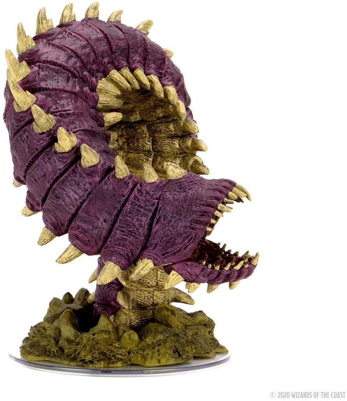 D&D Icons of the Realms: Fangs and Talons - Premium Set: Purple Worm