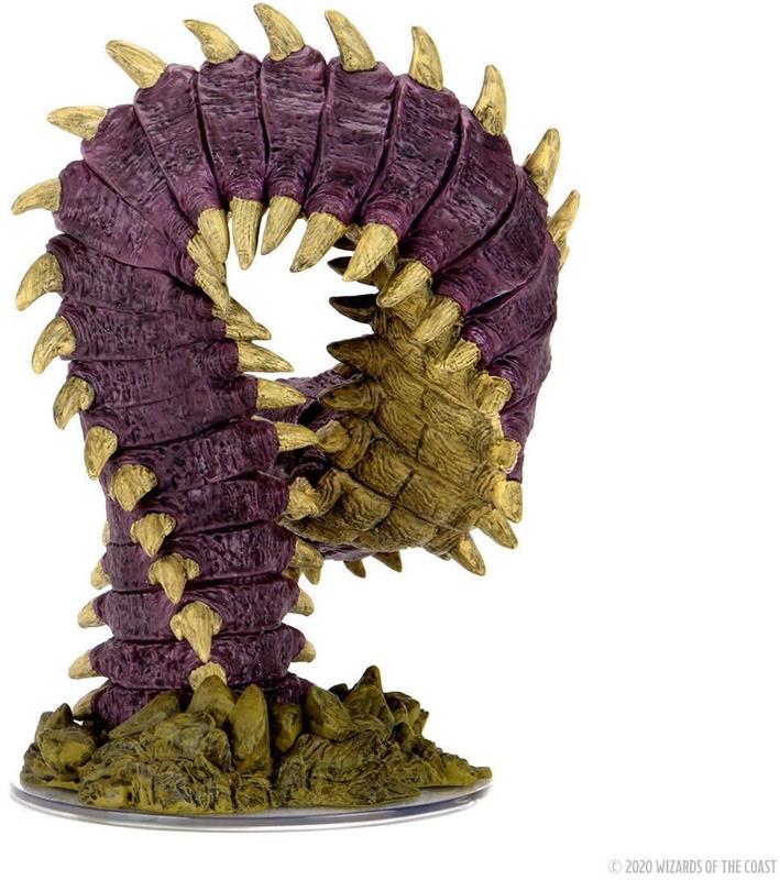 D&D Icons of the Realms: Fangs and Talons - Premium Set: Purple Worm