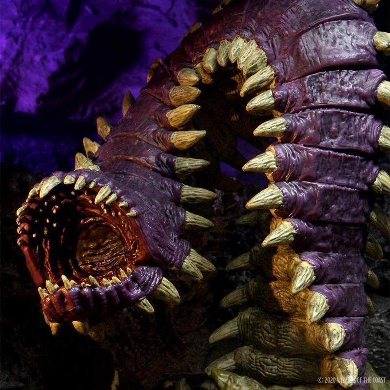 D&D Icons of the Realms: Fangs and Talons - Premium Set: Purple Worm