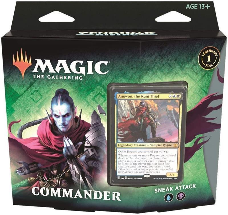 MTG - Zendikars Erneuerung Commander Deck (EN) Schleichangriff (Blau/Schwarz)