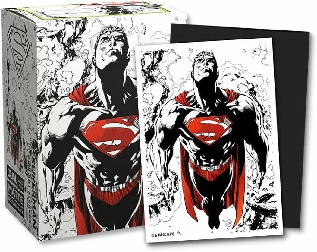 Dragon Shield Standard Sleeves - Dual Art Superman Core (Rot/Weiß)