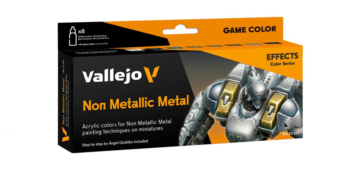 Vallejo Game Colour Non Metallic Metal Set (8 x 18 ml)