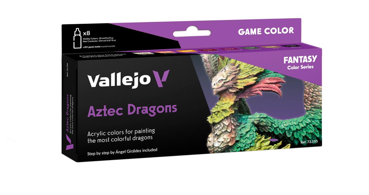 Vallejo Game Colour Aztec Dragons Set (8 x 18 ml)