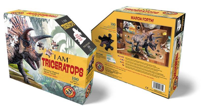 Konturpuzzle Jr. Triceratops  XL (100 Teile)