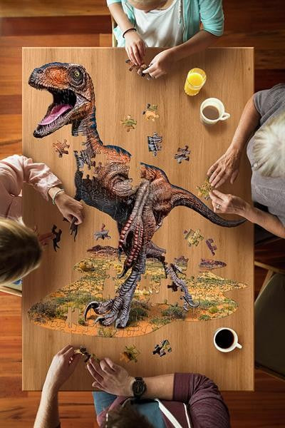 Konturpuzzle Jr. Velociraptor XL (100 Teile)