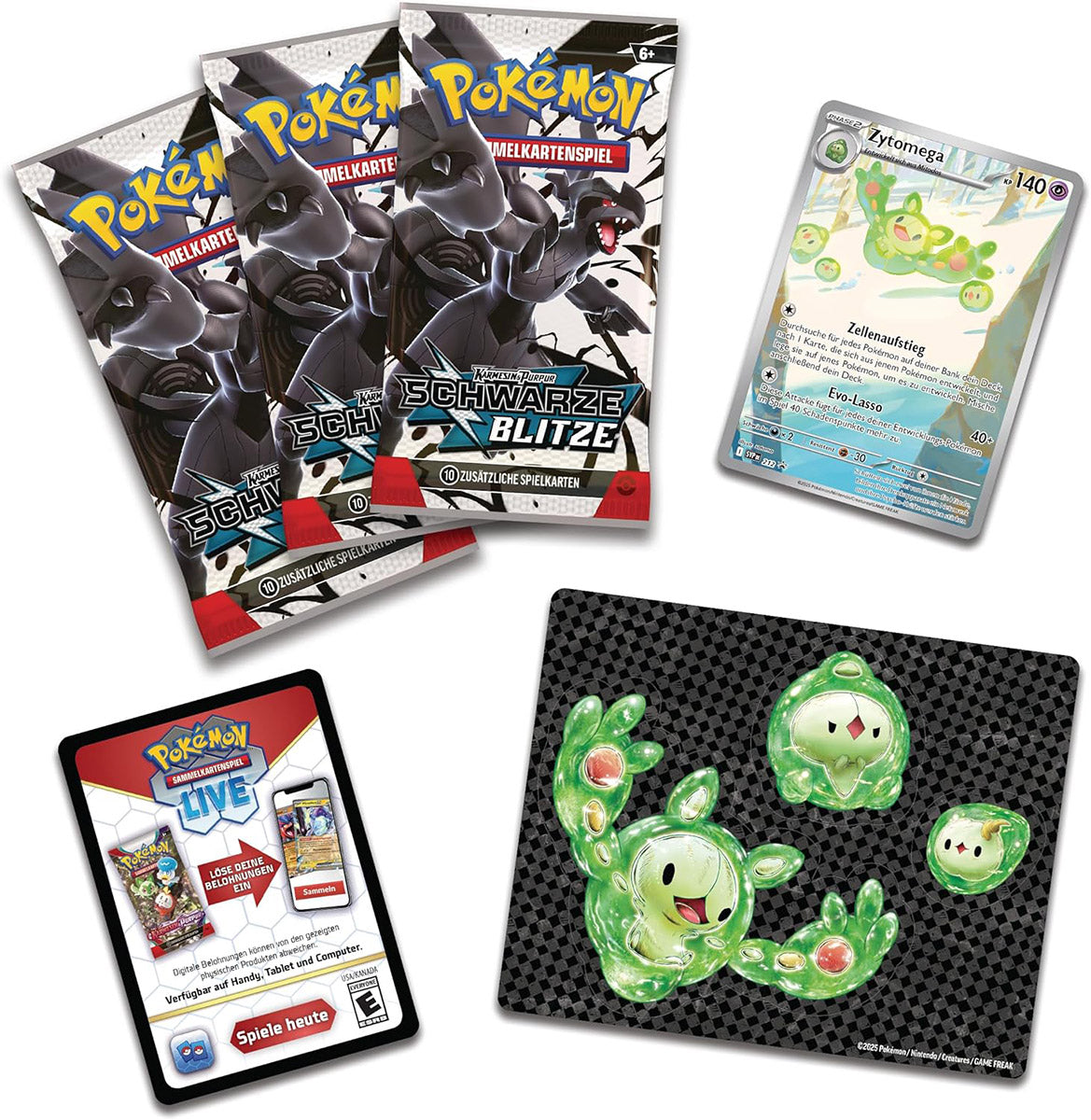Pokémon KP10.5 Schwarze Blitze 3-Pack Blister (DE)