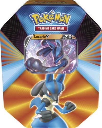 Pokemon Frühling 2021 Tin (Mew-V, Galar-Lahmus V, Lucario-V)