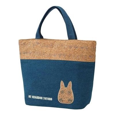 Ghibli - Lunch Bag cork & denim style - My Neighbor Totoro