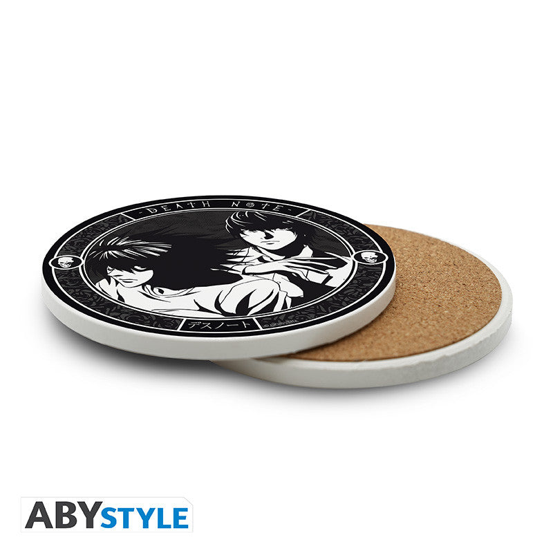 Death Note "L & Light" Ceramic Coasters