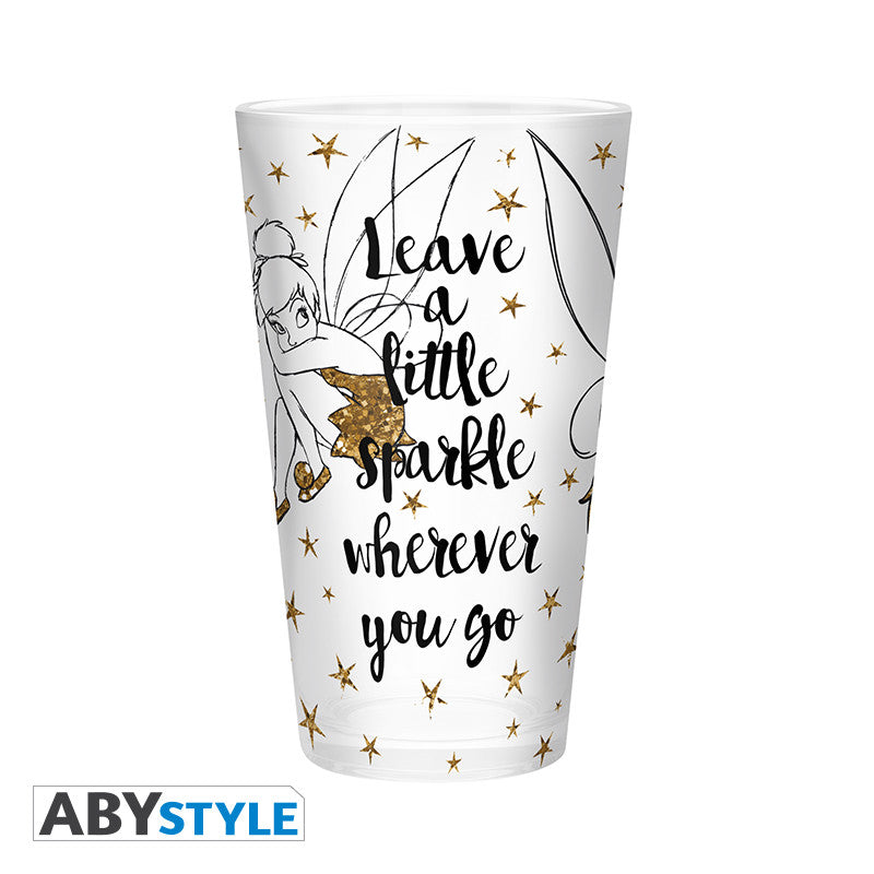 Disney Premium Glass – Tinker Bell Gold Glitter 400 ml