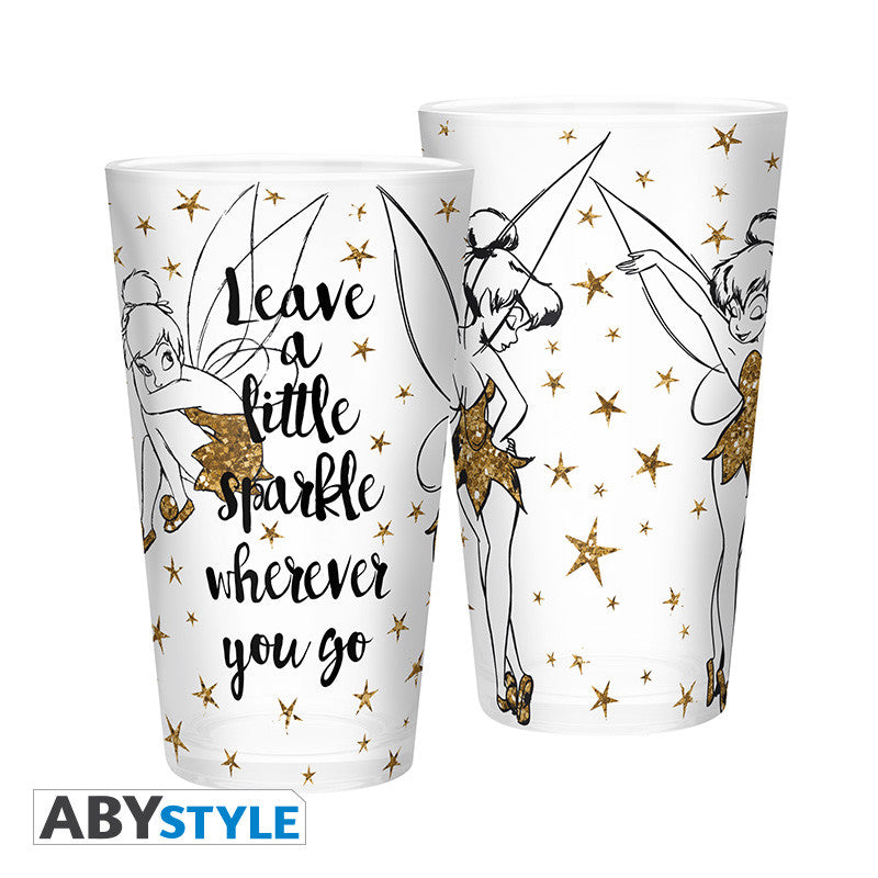 Disney Premium Glass – Tinker Bell Gold Glitter 400 ml