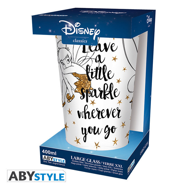 Disney Premium Glass – Tinker Bell Gold Glitter 400 ml