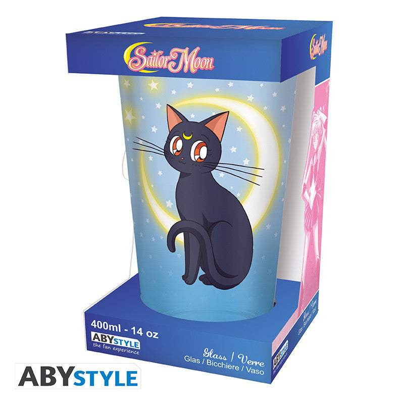 Sailor Moon Large Glass – Luna & Artemis 400 ml