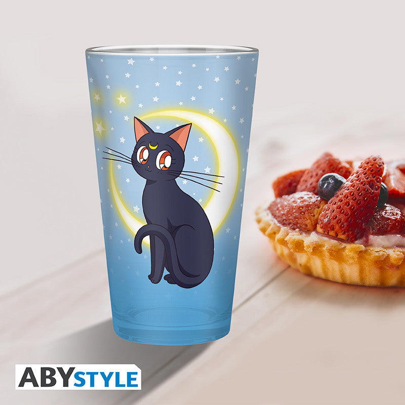 Sailor Moon Large Glass – Luna & Artemis 400 ml