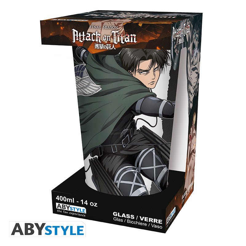 Attack on Titan Large Glass – Levi Season 4 400 ml