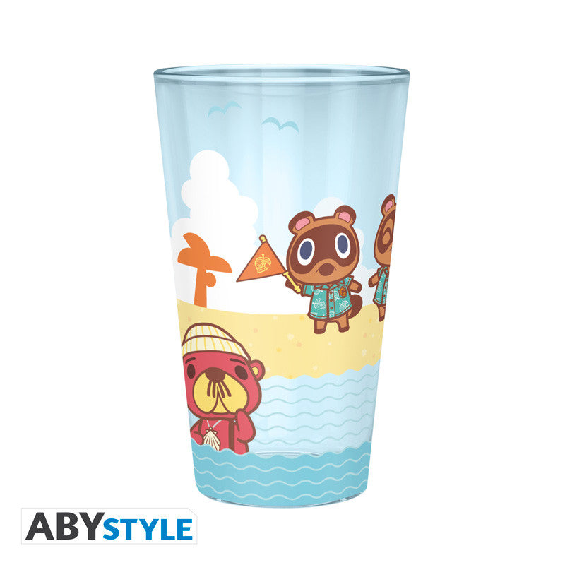 Animal Crossing Großes Glas – Beach Characters 400 ml